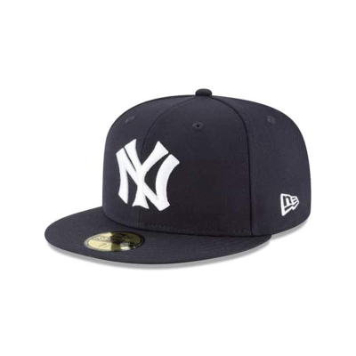 Blue New York Yankees Hat - New Era MLB 1922 Cooperstown Wool 59FIFTY Fitted Caps USA7410263